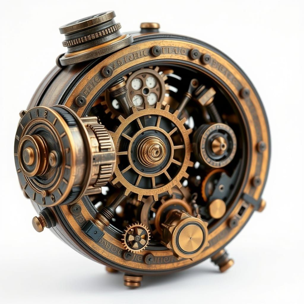 Intricate Steampunk Gadget Design