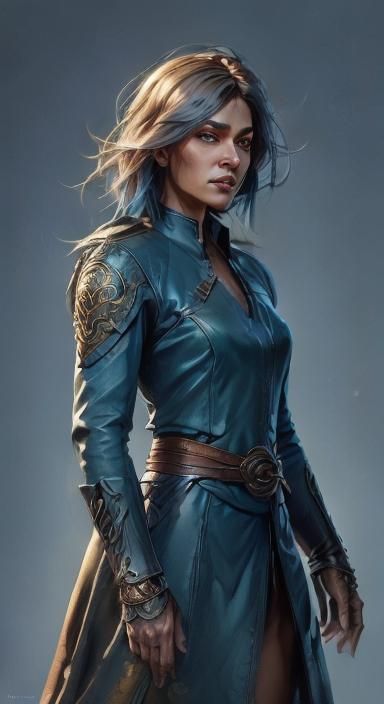 Yggdrasil Agent Liv Portrait in Hyperdetailed Style