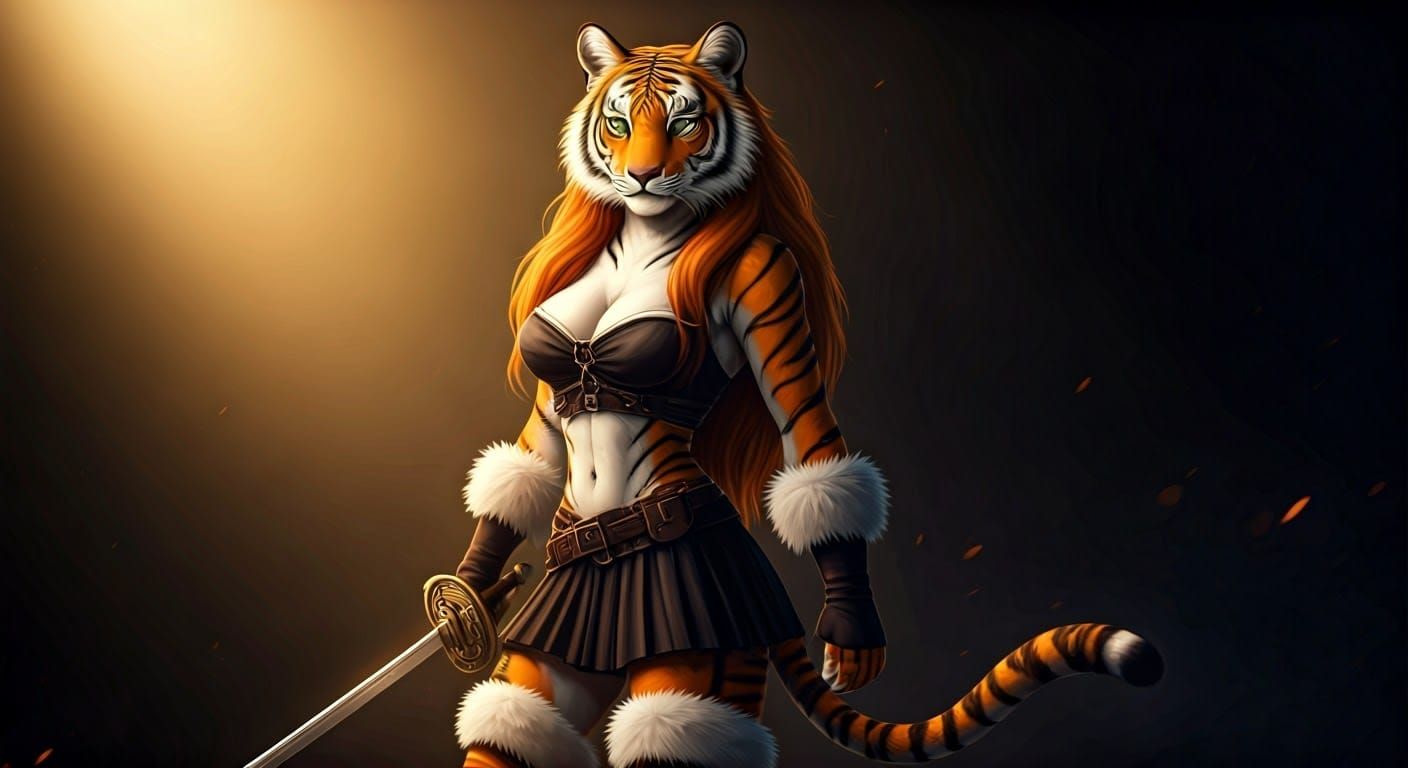 Tigress Fencer in Epic Pirate Regalia