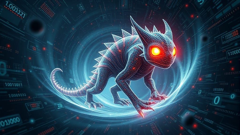 Digital Being Emerges From Data Vortex