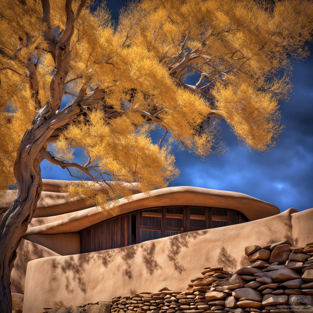 Golden Autumn at Santa Fe Opera Adobe Walls