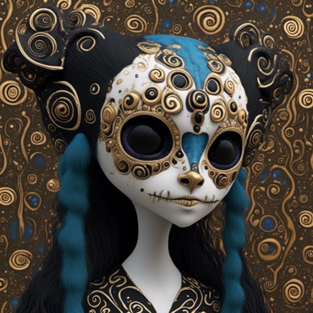 Macabre Seagulls in Dark Gothic Horror Style