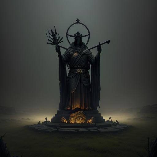 The Dagda at the Stone Circle