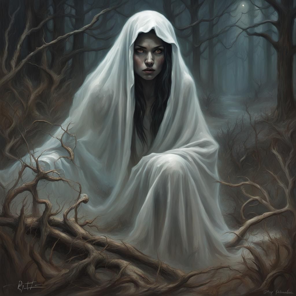 Ethereal Ghost in Natural Habitat, Sinister Art