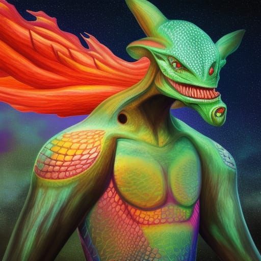 Extraterrestrial Animal on New Earth: Hyperrealistic Concept...
