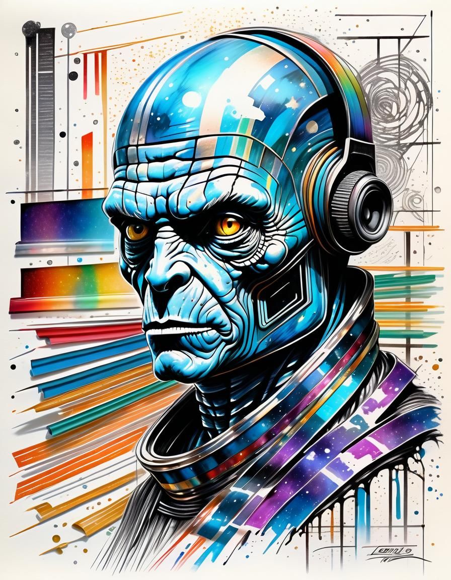 Fantastic Space Tape in Louis Royo Style