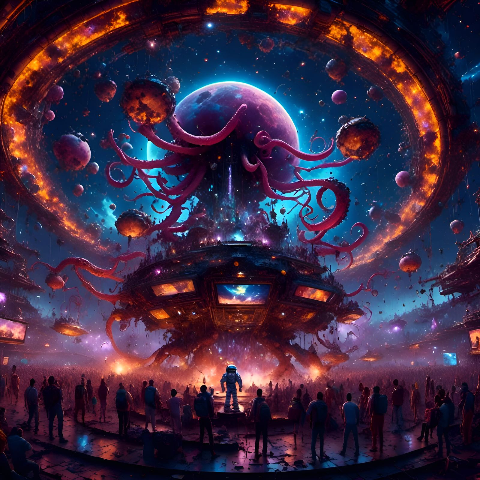 Tool Band Concert on the Moon: Fantasy Concept Art