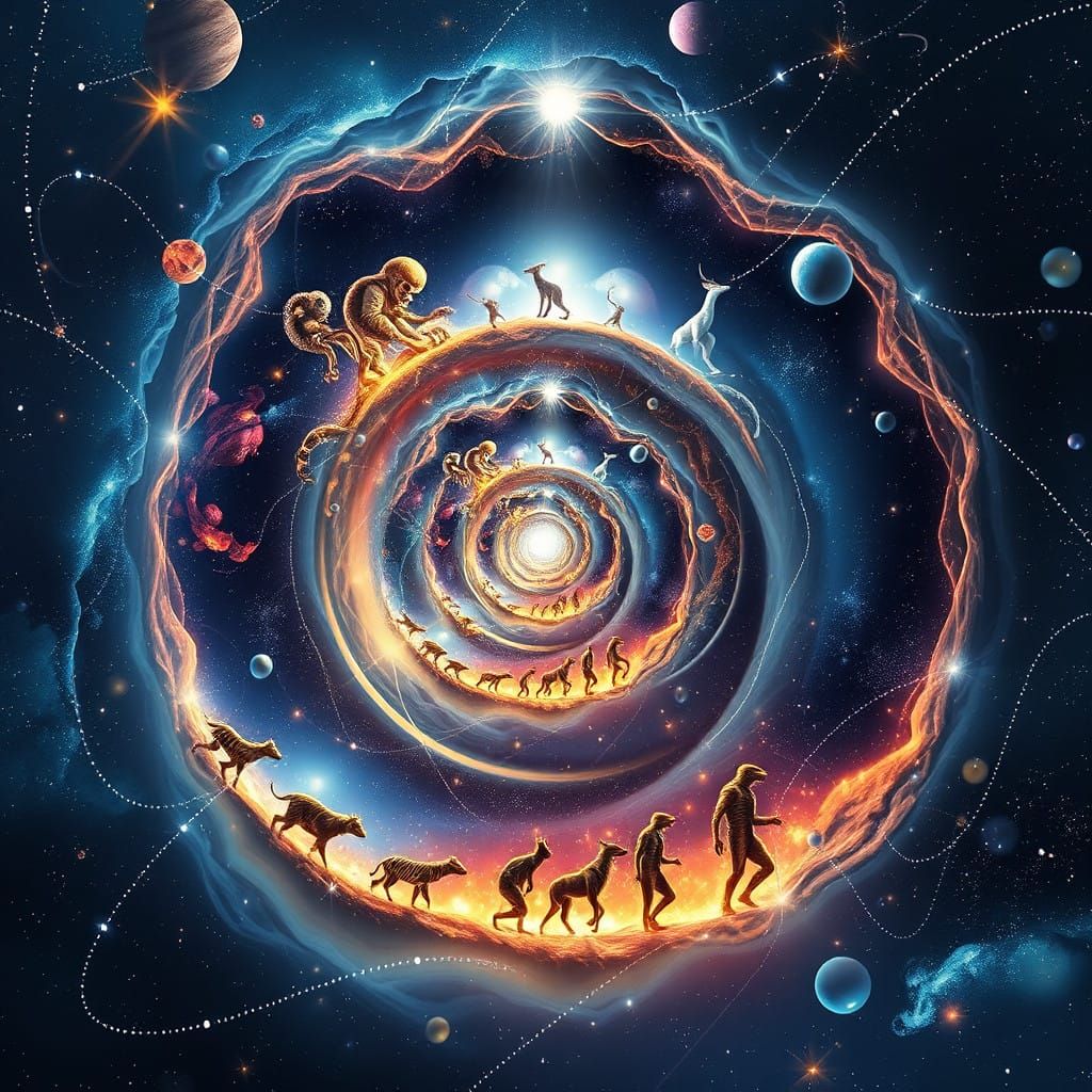 Cosmic Evolutionary Spiral: Mammalian Life Transcends to Ext...