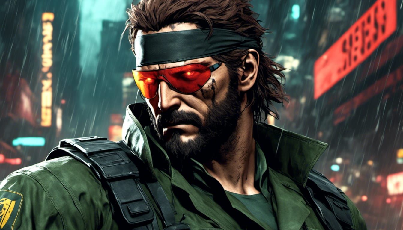 Big Boss in Rainy Neon Night