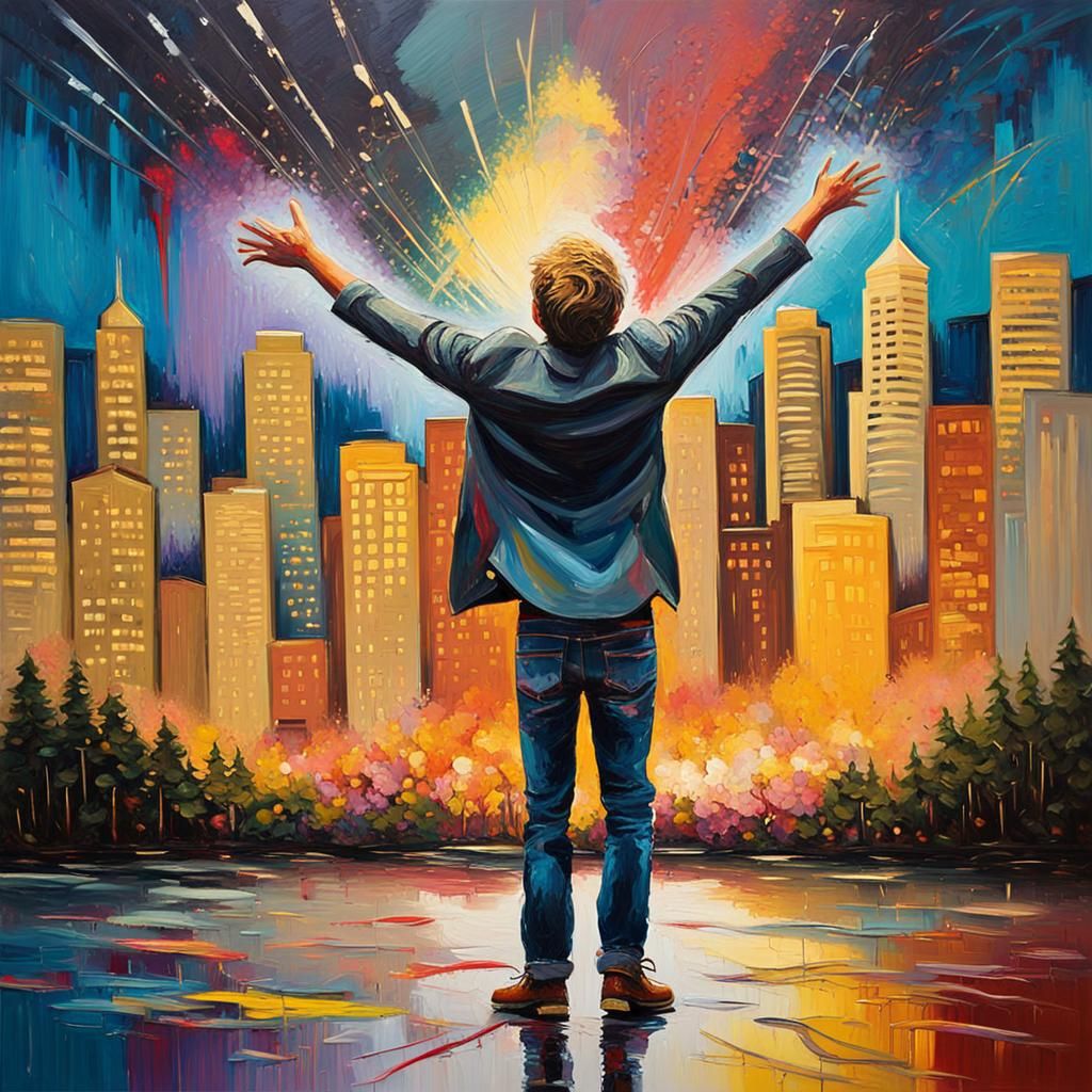 Excitement in San Francisco: An Expressionist Impasto Painti...