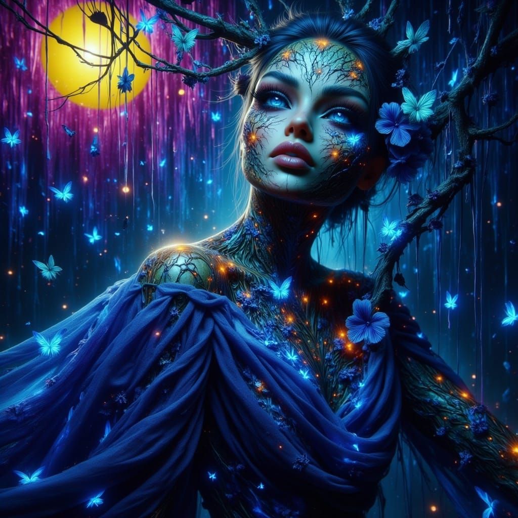 Psychedelic Woodstock Goddess