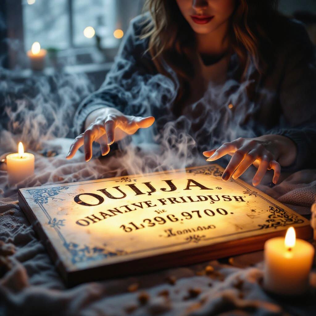 Mysterious Ouija Board Birthday Game with Ghostly Hands