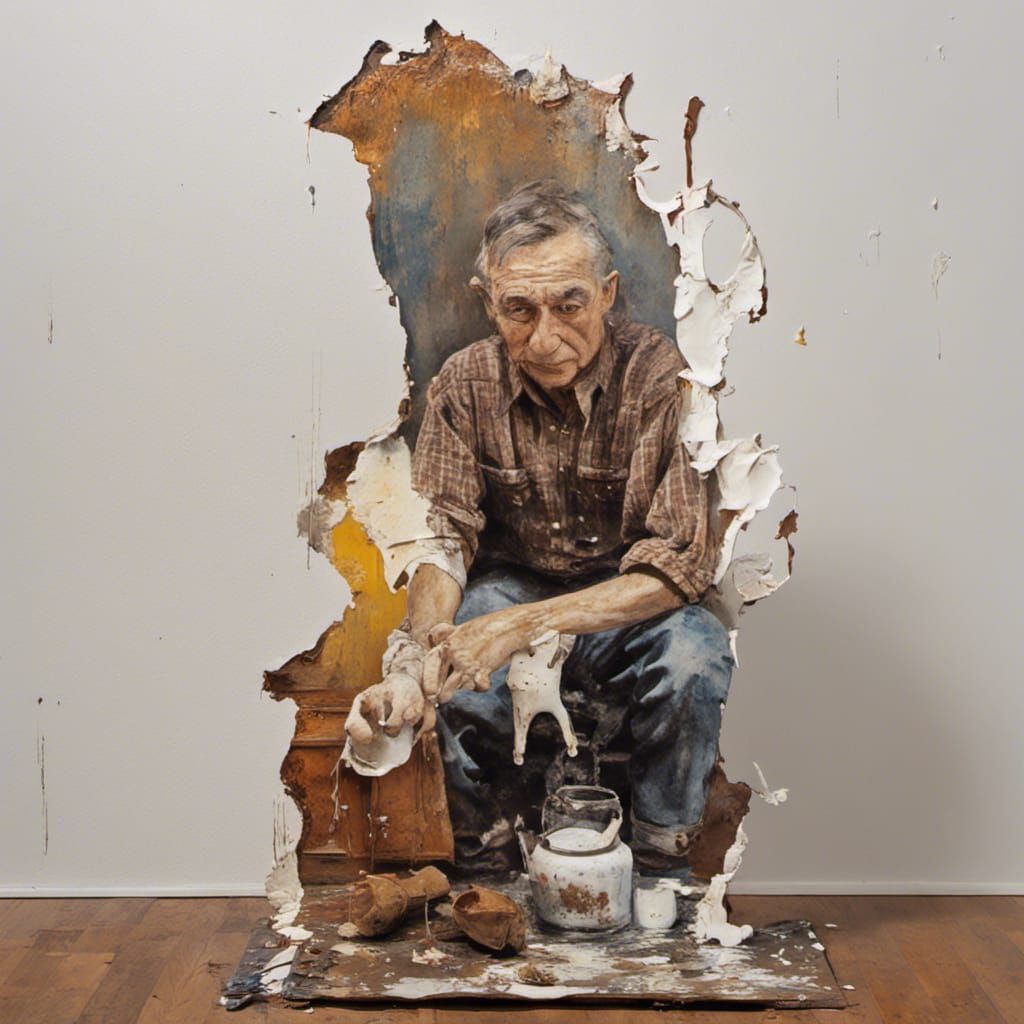Distressed Americana: A Melted Homage to Rockwell