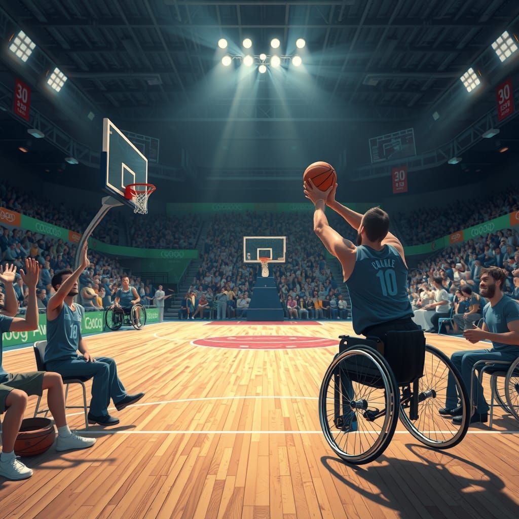Paralympic Basketball Star Scores in 3D Anime