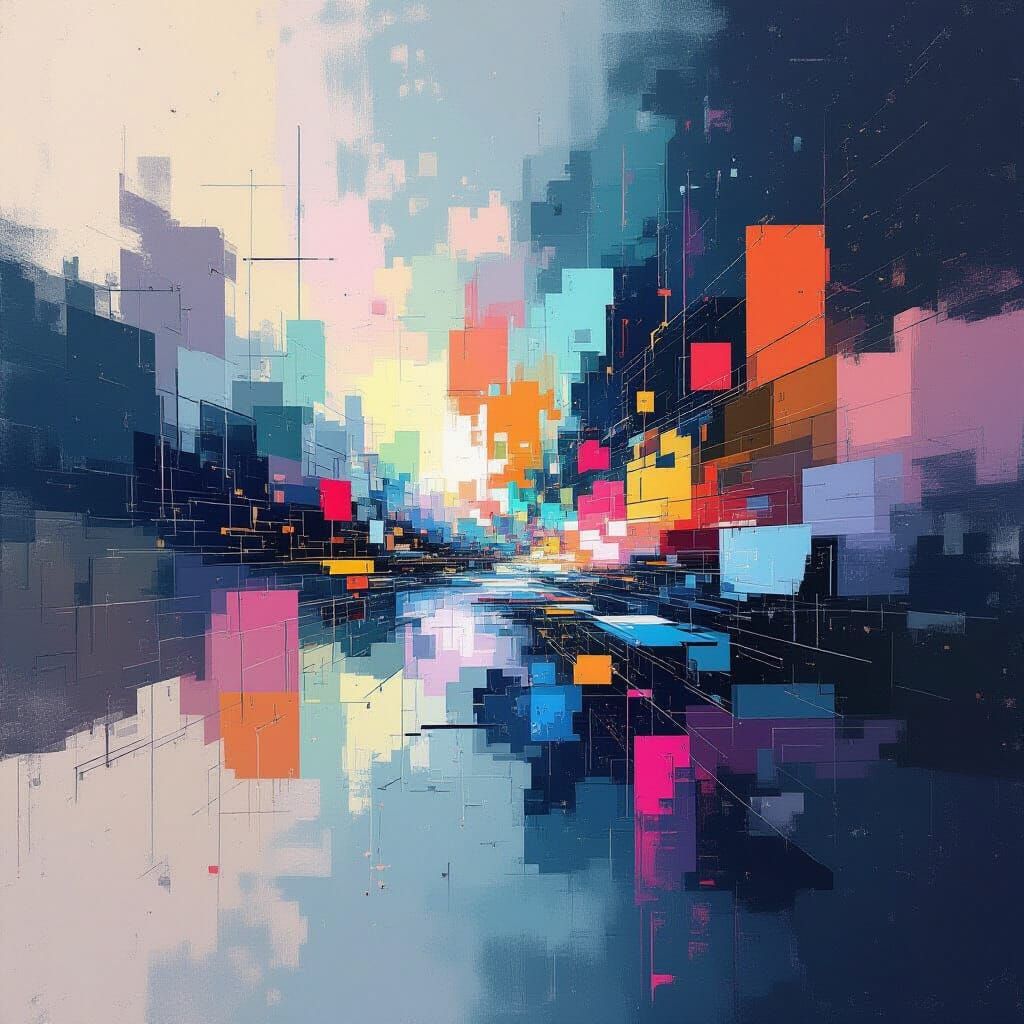 Abstract Nostalgia: Fragmented Memories in Digital Ether