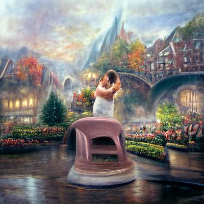 Ethereal Fantasy Proposal in Hyperdetailed Landscape