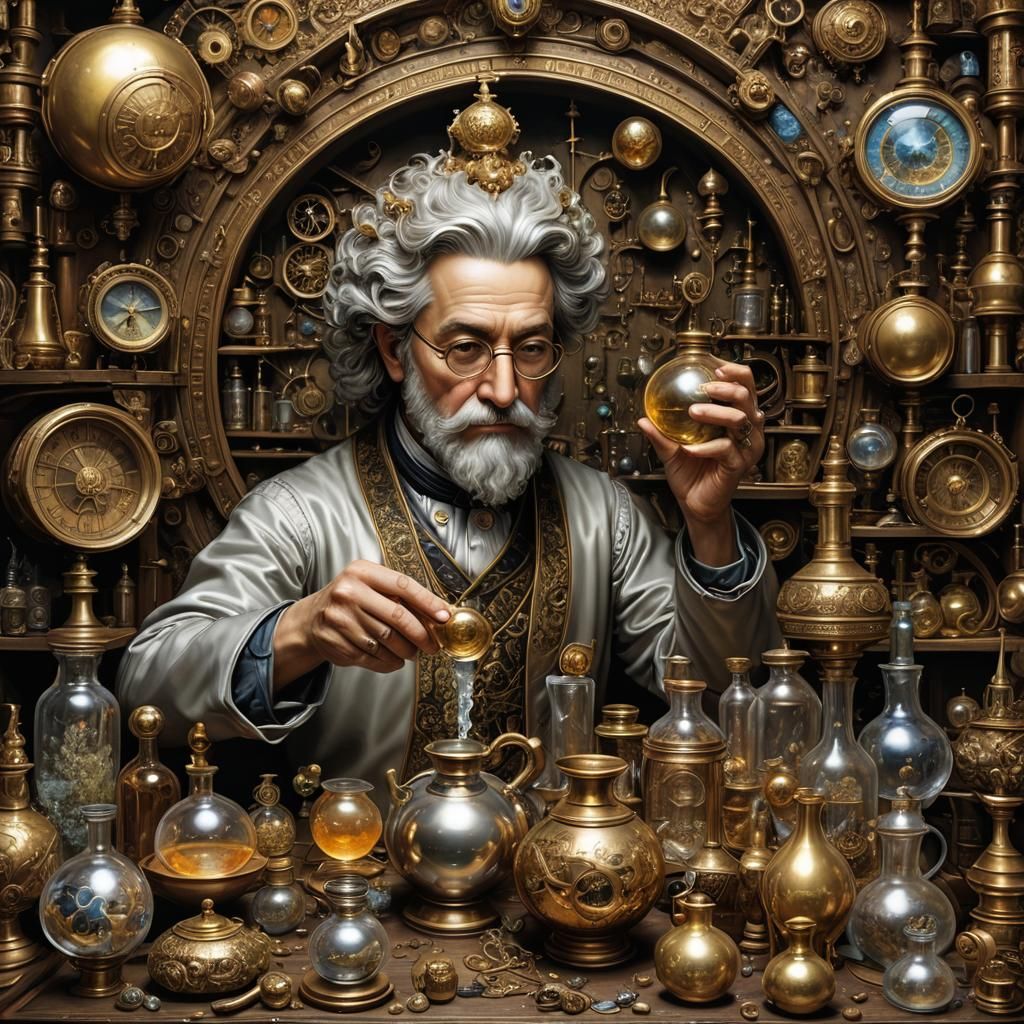 Alchemical Transformation: A Hyperdetailed Masterpiece