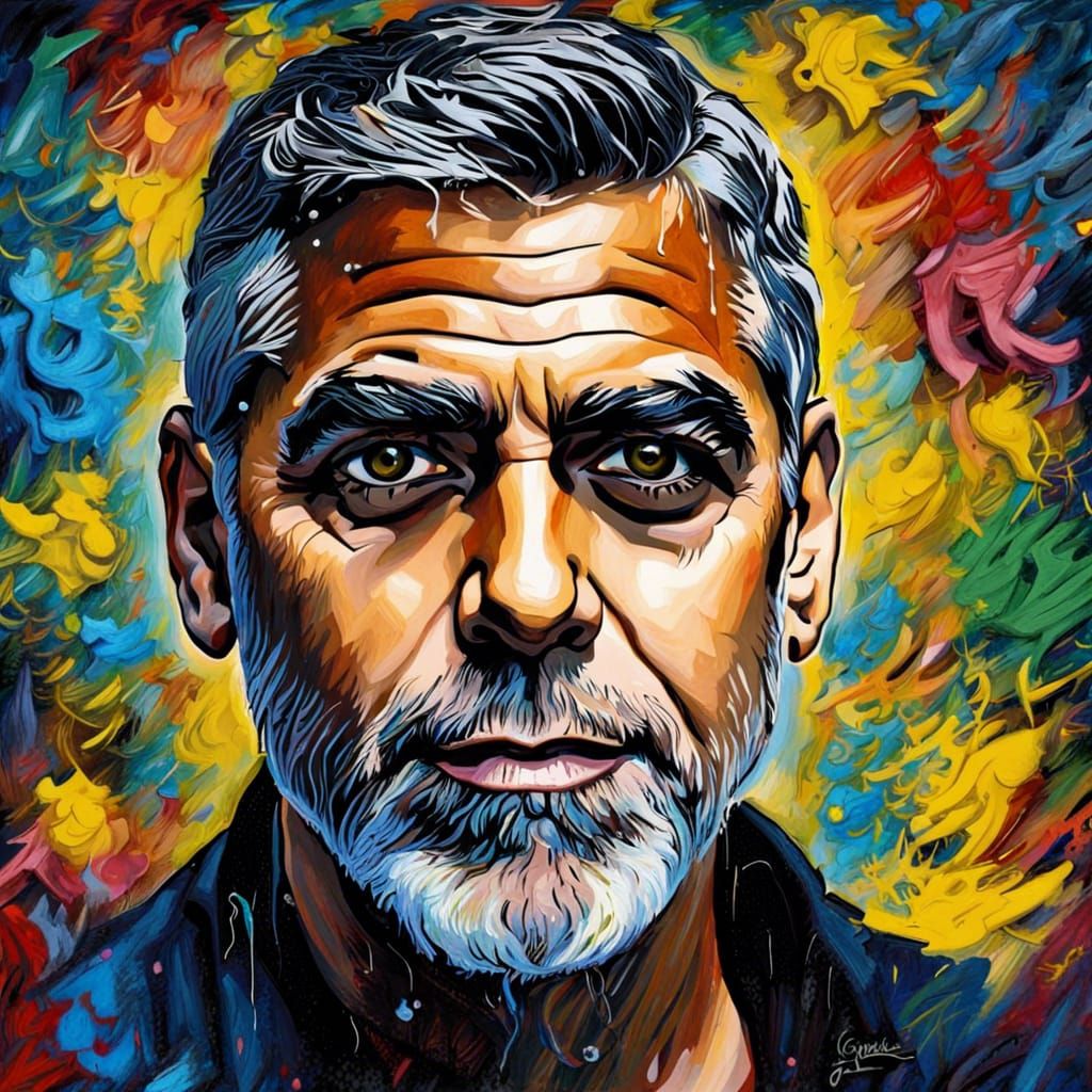 George Clooney´s portrait
