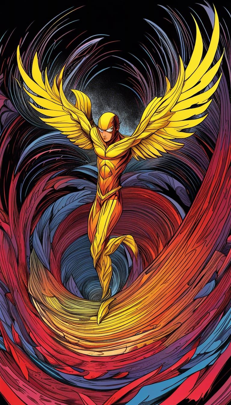 "American Actor Owen Wilson as Reverse Flash From DCEU, Character Design and Illustration by C.A.C Yamasaki, Deep Color,...