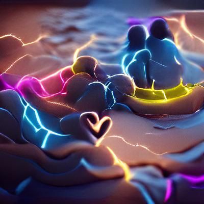 Glowing Neon Goblets Celebrate Friendship in VRay Unreal Eng...