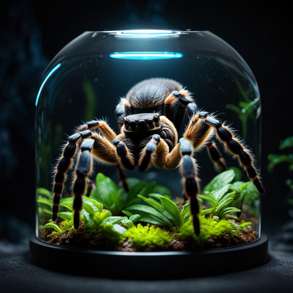 Tarantula in a Terrarium (2)