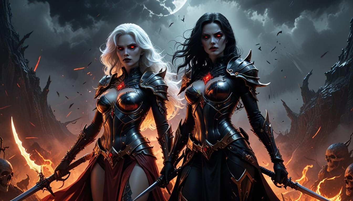 Lady Death and Chastity in Gothic Wasteland Comic Art