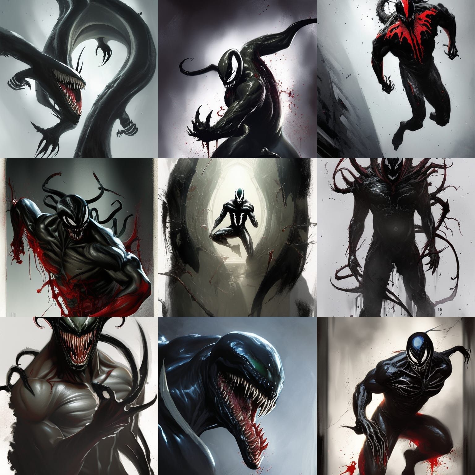 Sinister Venom Artwork in Dark Style