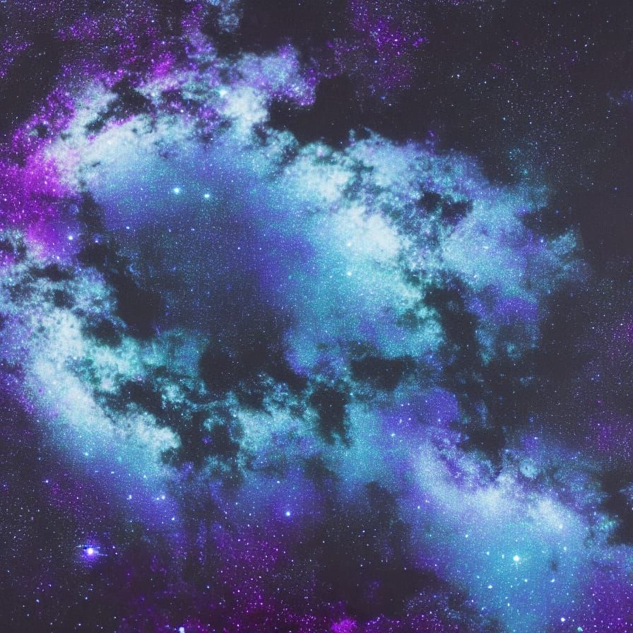 Midnight Galaxy of Stars and Nebulae