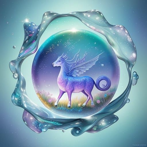 Surreal Soap Bubble Animal in Fantasy Art