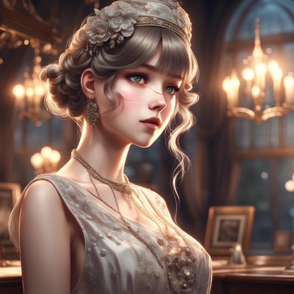 Anime girl in the 1920s...