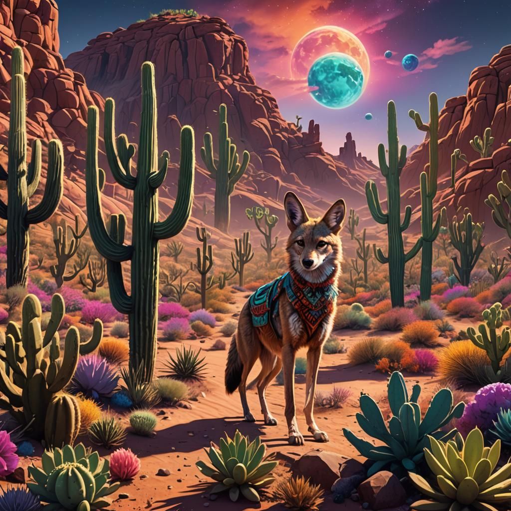 Coyotes' Psychedelic Desert Cactus Music Fest