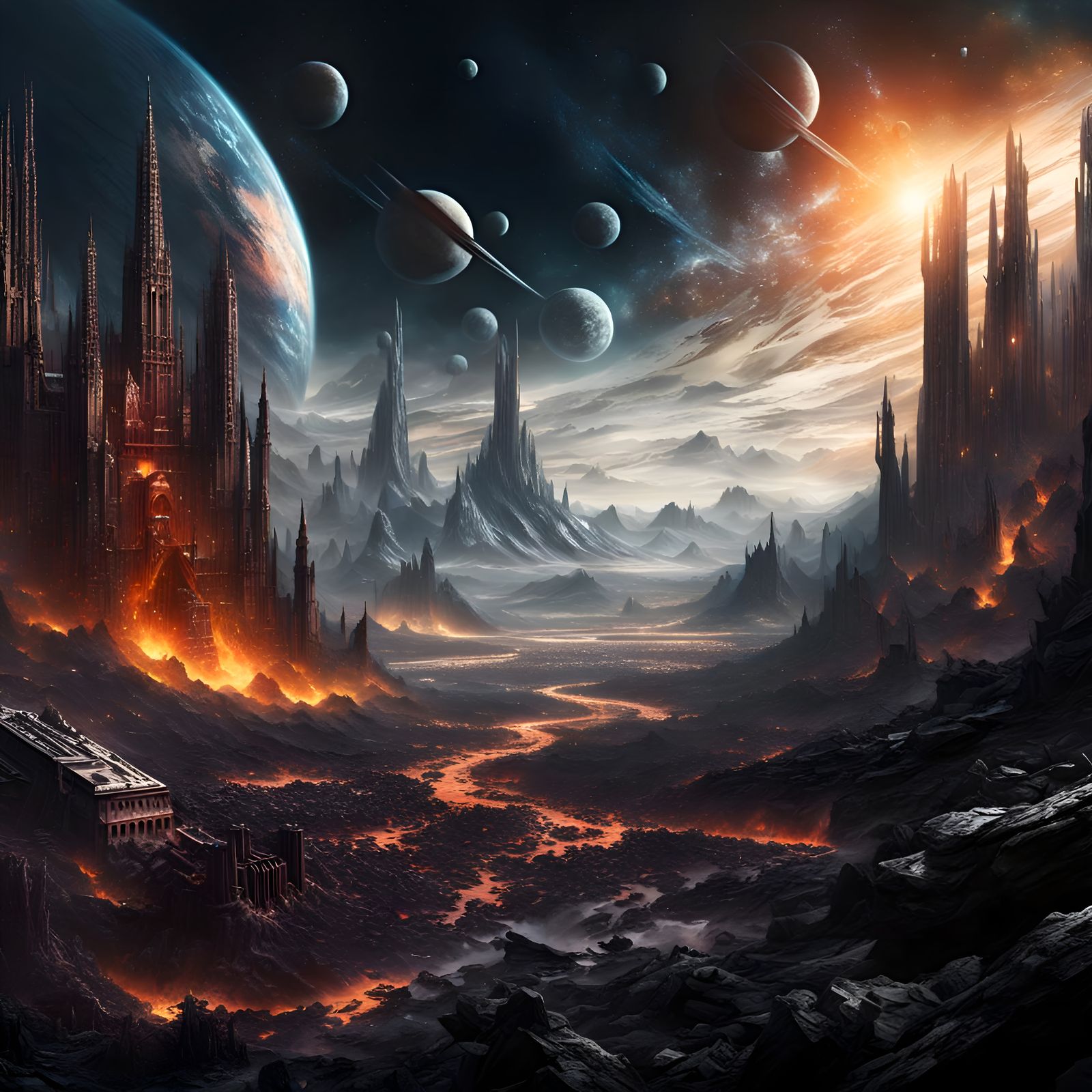 Heat Death of the Universe: Epic Digital Painting