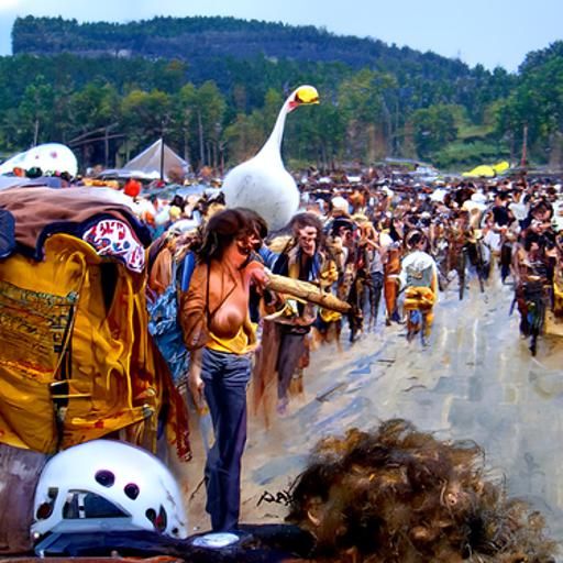 Woodstock: Oil Painting in Gurney Style