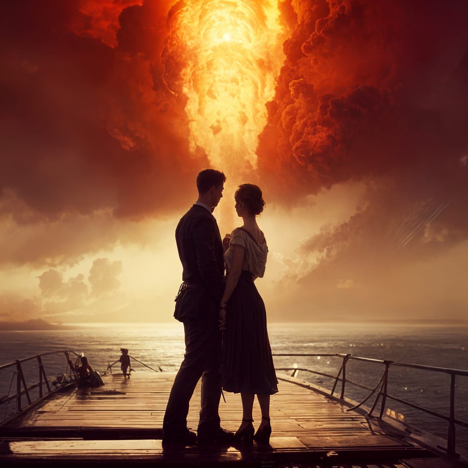 Titanic Pose with Unexpected Twist in Digital Art