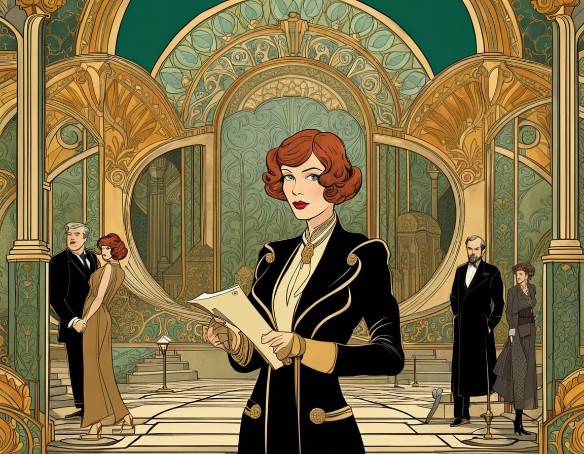 CLUE Reimagined: An Art Nouveau Graphic Novel