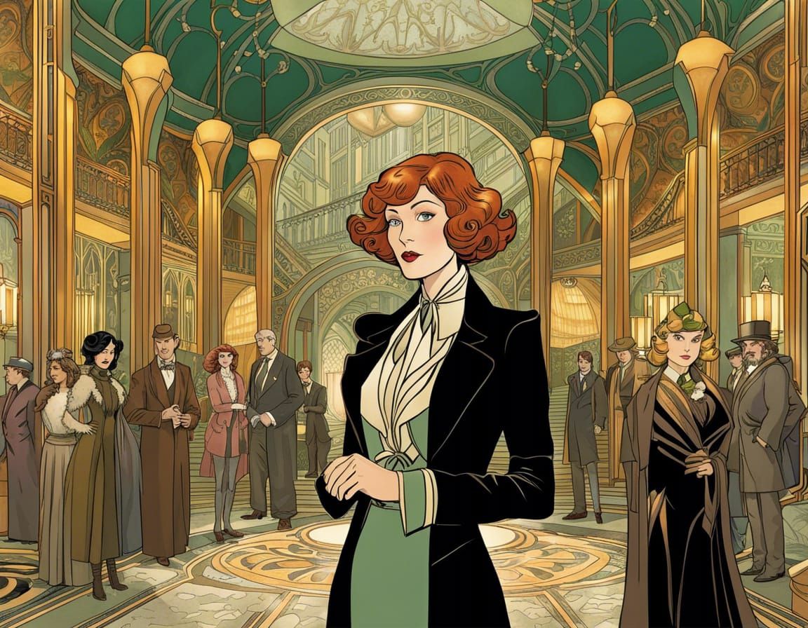 CLUE as Art Nouveau Graphic Novel