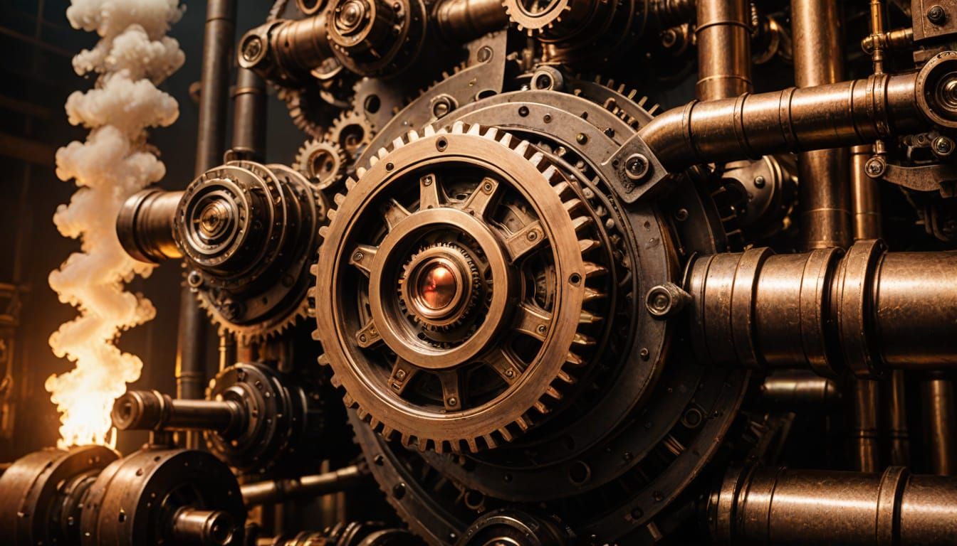 Steampunk Drift in Pacific Rim: Industrial Sci-Fi Art