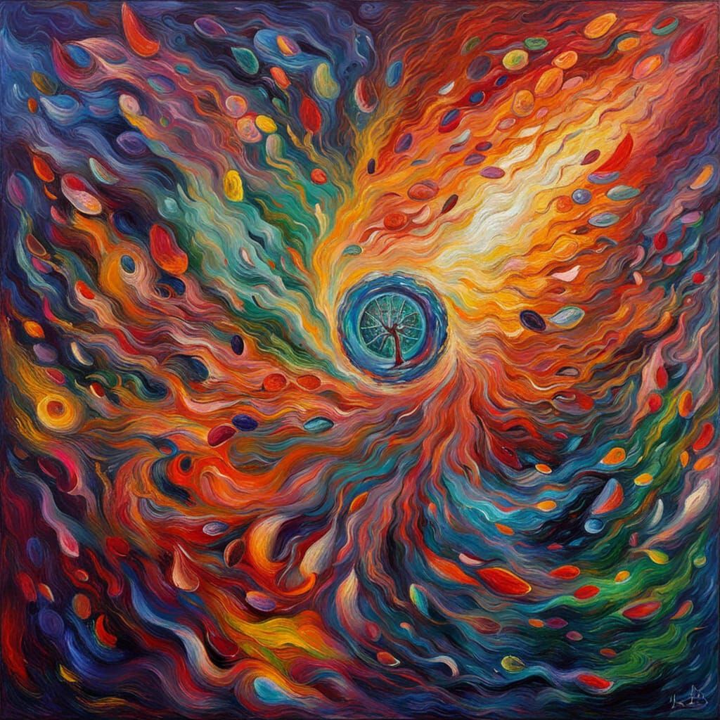 Healing Magick Servitor Being in Neo-Impressionism Style