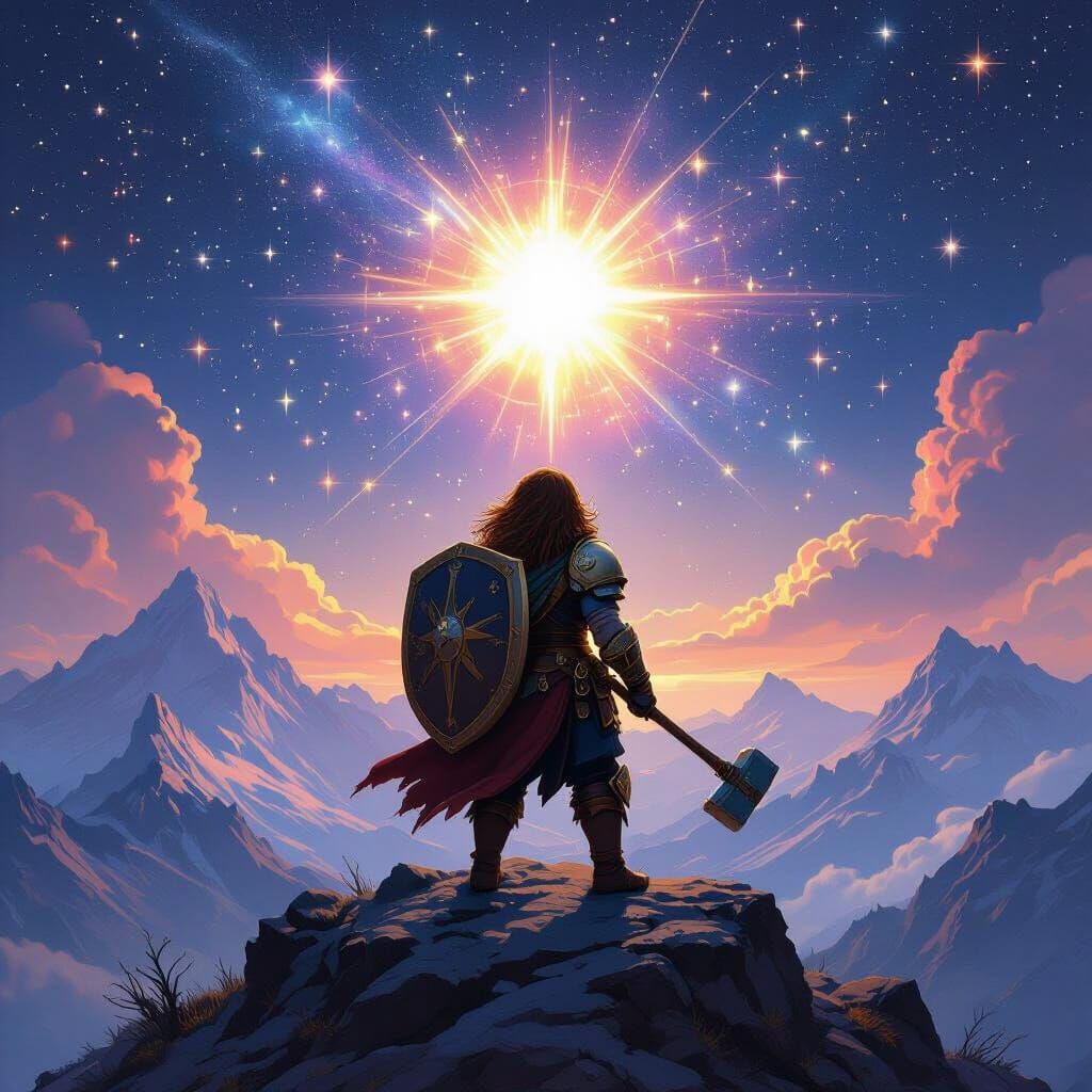 Dwarf Paladin Under Astral Light