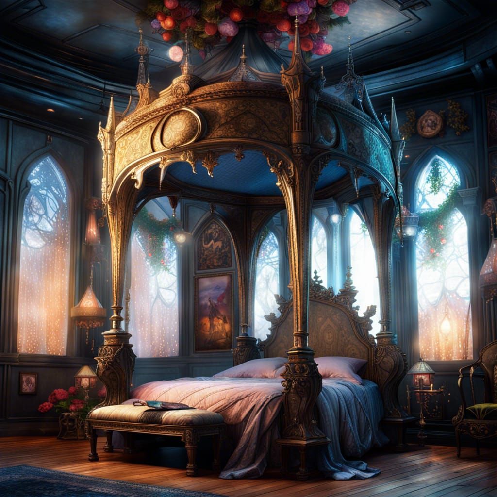 Fairytale Princess Bedroom in Fantasycore Style