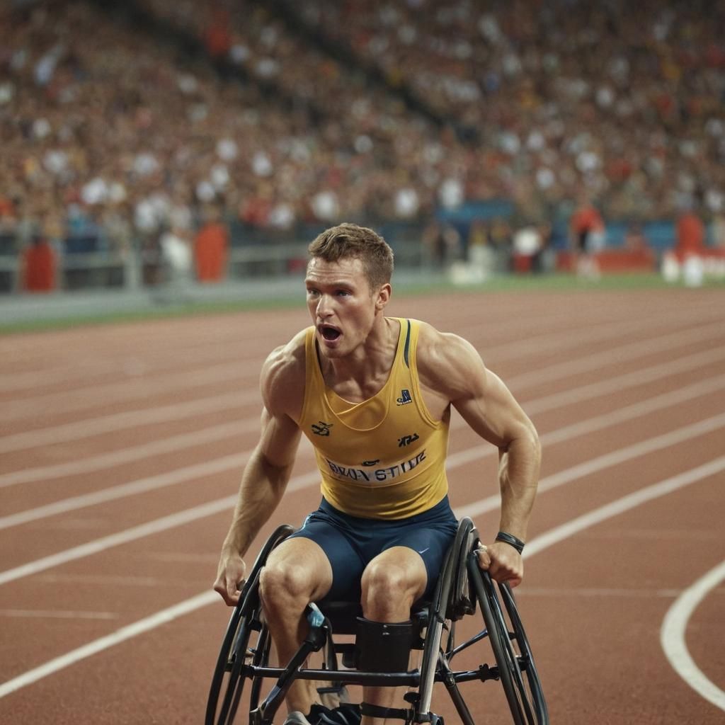 Paralympic Athletes in Dynamic, Cinematic Close-Up