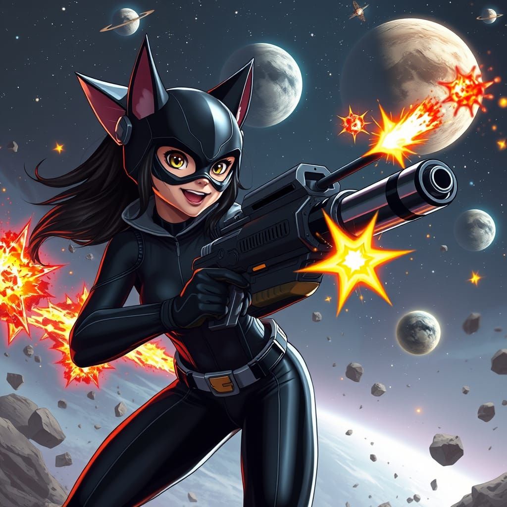 Hero Girl's Star Gun Creates Cosmic Chaos