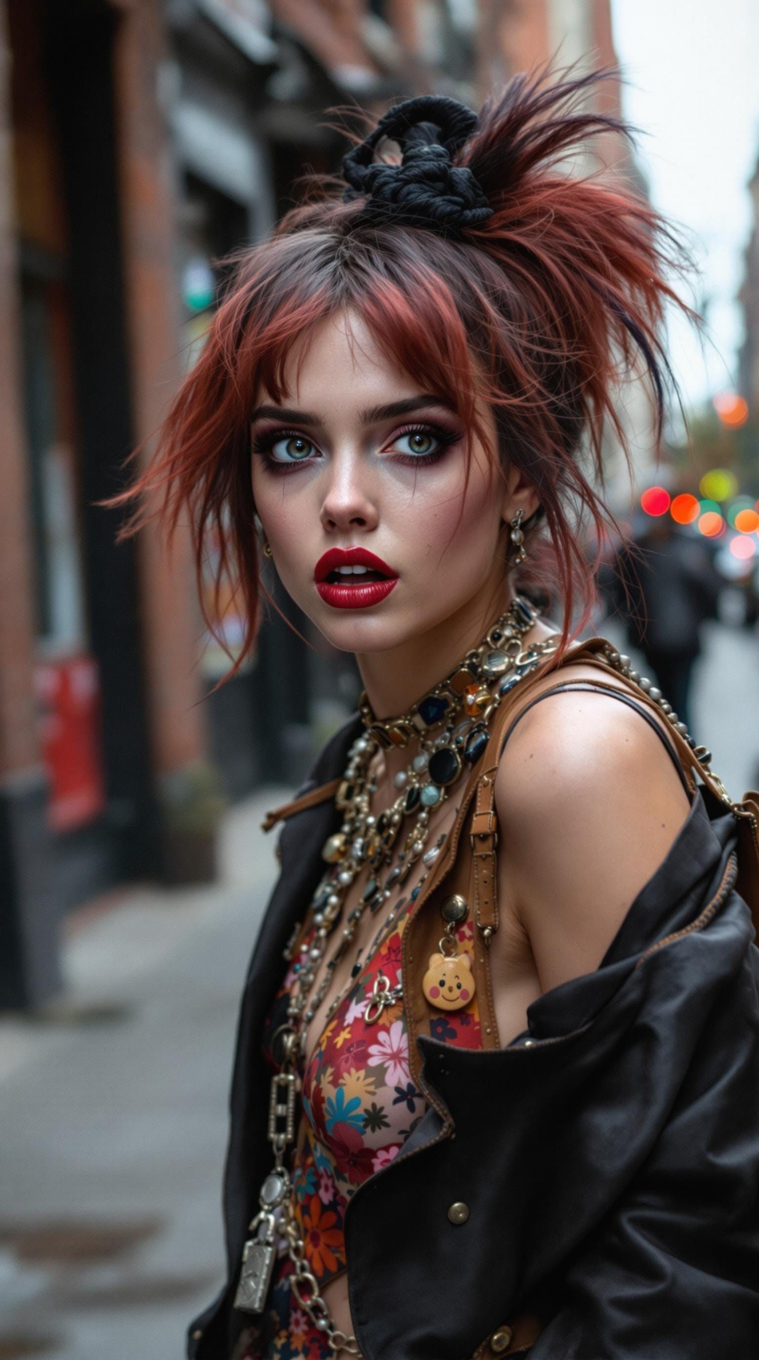 Punk Rock Supermodel in Greenwich Village