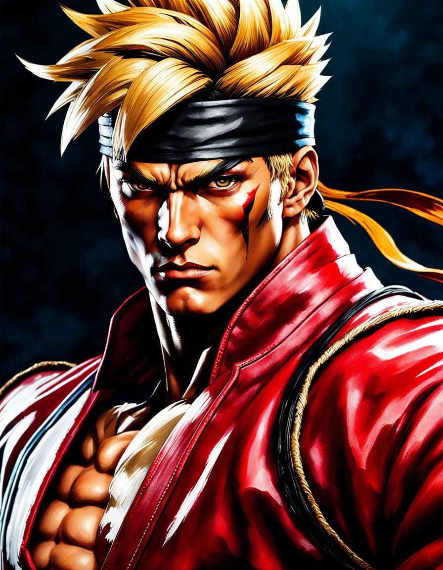 Ken Ready to Battle in Oil and Coffee