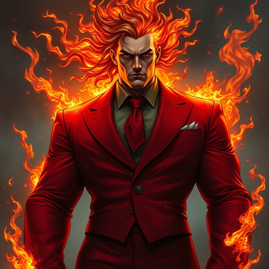 Fiery God of Chaos Stands Tall