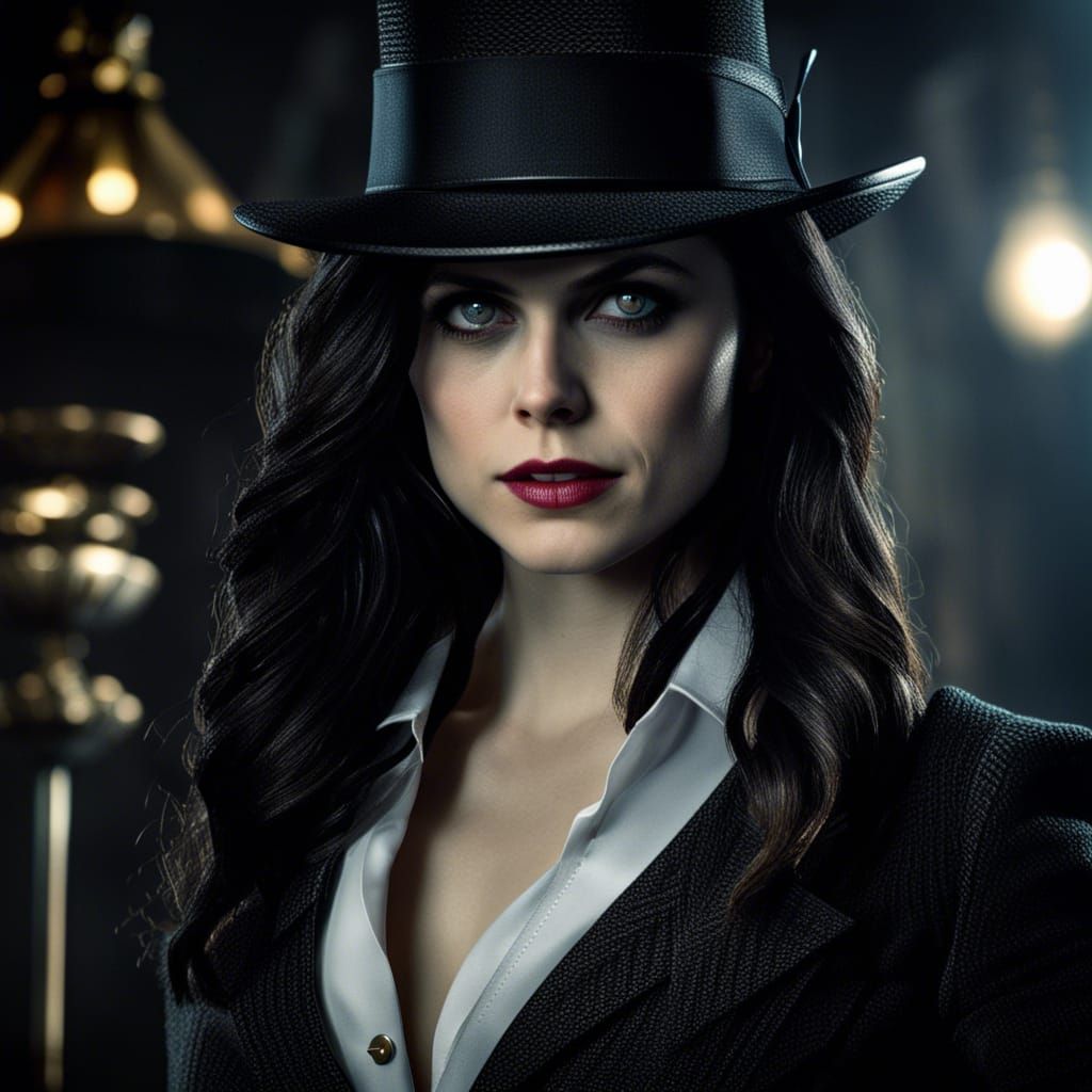 Alexandra Daddario as Zatanna in Hyperrealistic Style