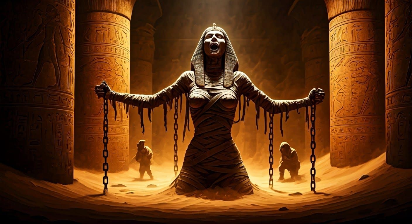 Egyptian Queen Mummy Unleashed in Ancient Tomb