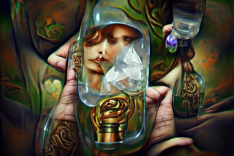 Magic Potion: Art Nouveau Surrealism in Steampunk Style