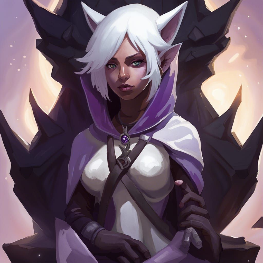 Obsidian Desert Queen with Jackal Headdress