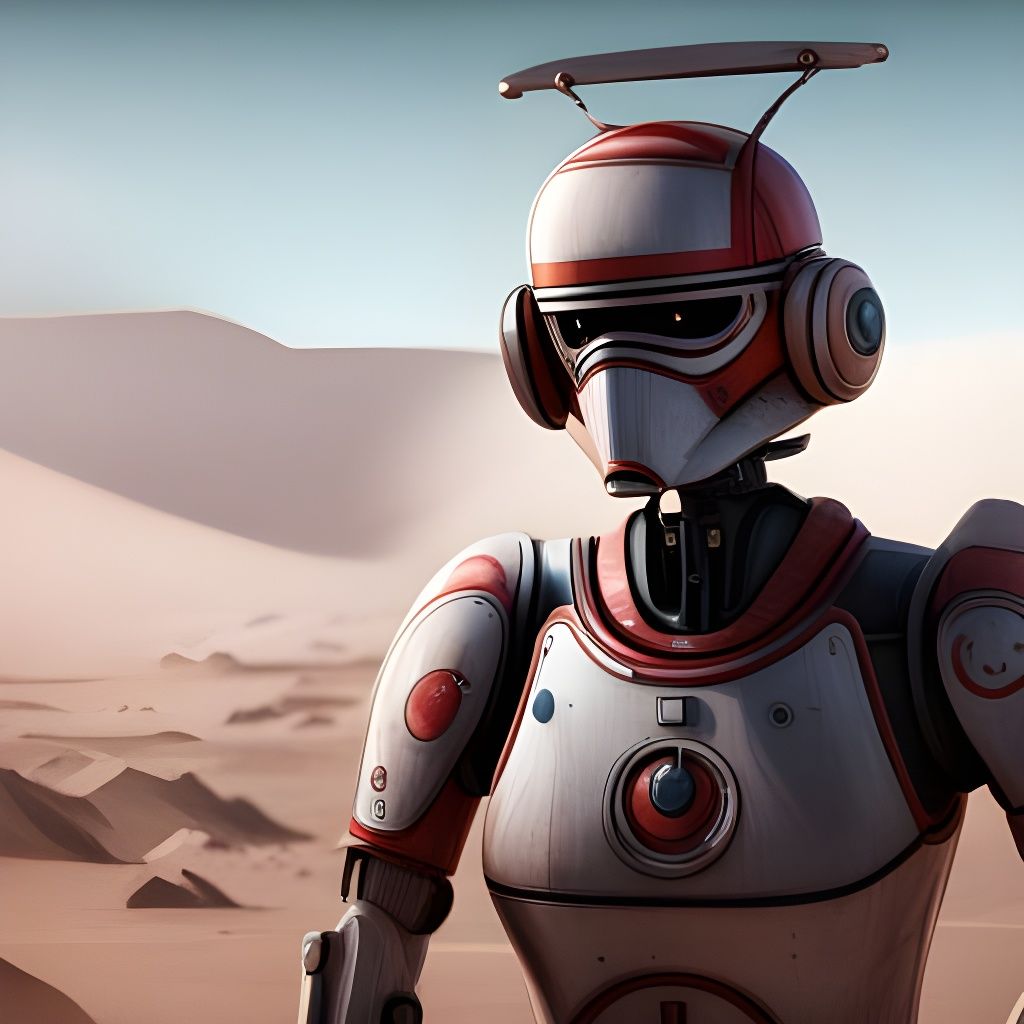 Star Wars Nurse Droid Concept Art in 8K
